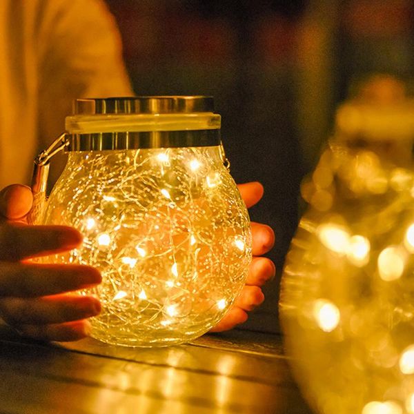 solar lamps lamp crack light lantern hanging glass jar waterproof lights outdoor led garden decoration
solar lamps lamp crack light lantern hanging glass jar waterproof lights outdoor led garden decoration
