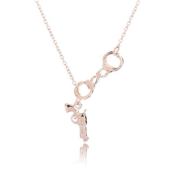 pendant necklaces fashion handcuffs gun long choker lady design jewelry cool girl pistol necklace lovers women, Silver
pendant necklaces fashion handcuffs gun long choker lady design jewelry cool girl pistol necklace lovers women, Silver