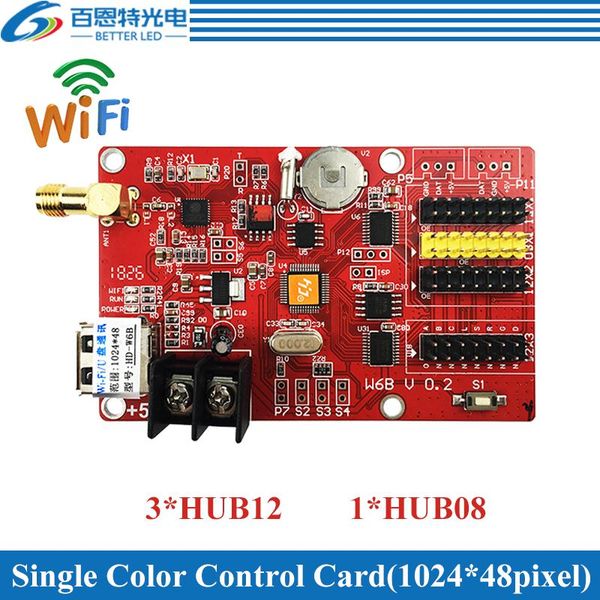 display hd-w6b usb+wifi 3*hub12 & 1*hub08 single color(1024*48 pixels) dual color(512*48 led control card
display hd-w6b usb+wifi 3*hub12 & 1*hub08 single color(1024*48 pixels) dual color(512*48 led control card