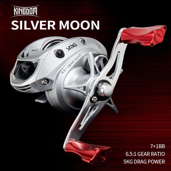 baitcasting reels kingdom silver moon micro ultralight reel 7+1bb 6.5:1ratio 5kg drag power finesse carbon baitcast fishing wheel
baitcasting reels kingdom silver moon micro ultralight reel 7+1bb 6.5:1ratio 5kg drag power finesse carbon baitcast fishing wheel