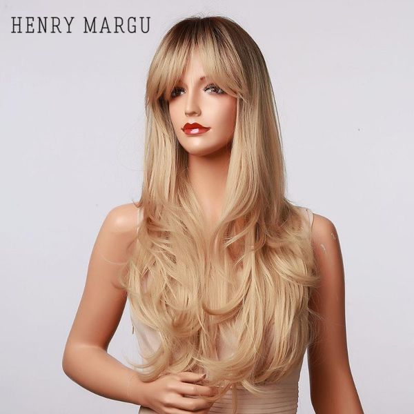 synthetic wigs henry margu long blonde part side ombre women hair with bangs wavy natural cosplay daily heat resistant, Black
synthetic wigs henry margu long blonde part side ombre women hair with bangs wavy natural cosplay daily heat resistant, Black