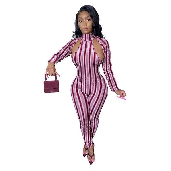 women's jumpsuits & rompers velvet striped bodycon jumpsuit womens one piece club outfit long sleeve body turtleneck, Black;white
women's jumpsuits & rompers velvet striped bodycon jumpsuit womens one piece club outfit long sleeve body turtleneck, Black;white
