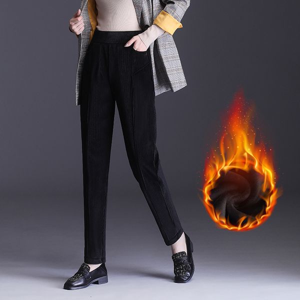 2021 s-4xl winter veet thick new straight wide leg womens trousers autumn streetwear chic pants women high waist plus gytj, Black;white
2021 s-4xl winter veet thick new straight wide leg womens trousers autumn streetwear chic pants women high waist plus gytj, Black;white