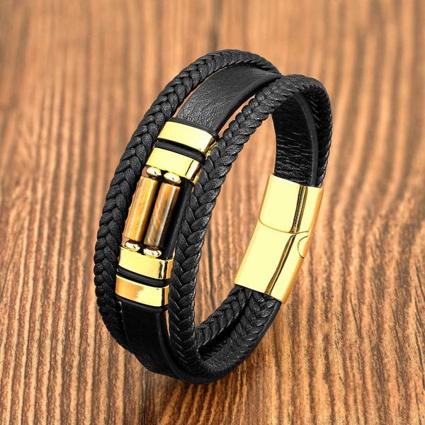 charm bracelets 2021 natural stone men bracelet multi-layer vintage style handmade weaved leather stainless steel bangle for boys, Golden;silver
charm bracelets 2021 natural stone men bracelet multi-layer vintage style handmade weaved leather stainless steel bangle for boys, Golden;silver