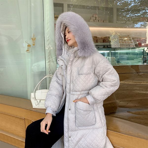 2021 new large real fur collar long winter coat thick warm snow loose 90% white duck down parka big pocket zipper outwear x5q4, Black
2021 new large real fur collar long winter coat thick warm snow loose 90% white duck down parka big pocket zipper outwear x5q4, Black
