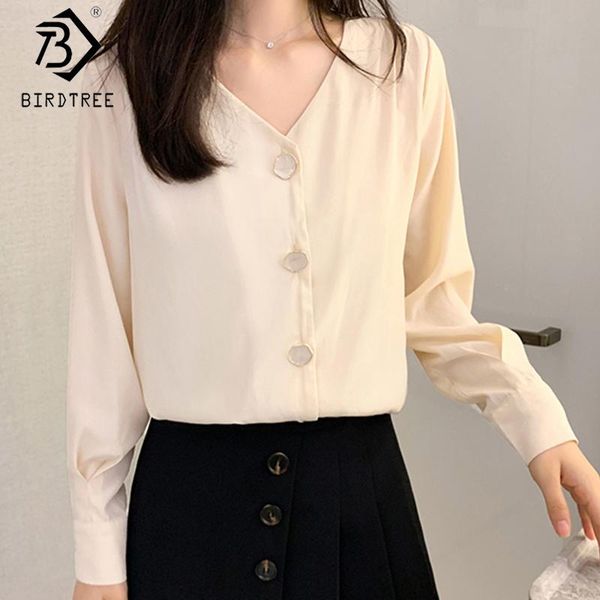 women's blouses & shirts casual for women 2021 spring autumn v-neck full sleeve single-breasted chiffon all match t05001k, White
women's blouses & shirts casual for women 2021 spring autumn v-neck full sleeve single-breasted chiffon all match t05001k, White