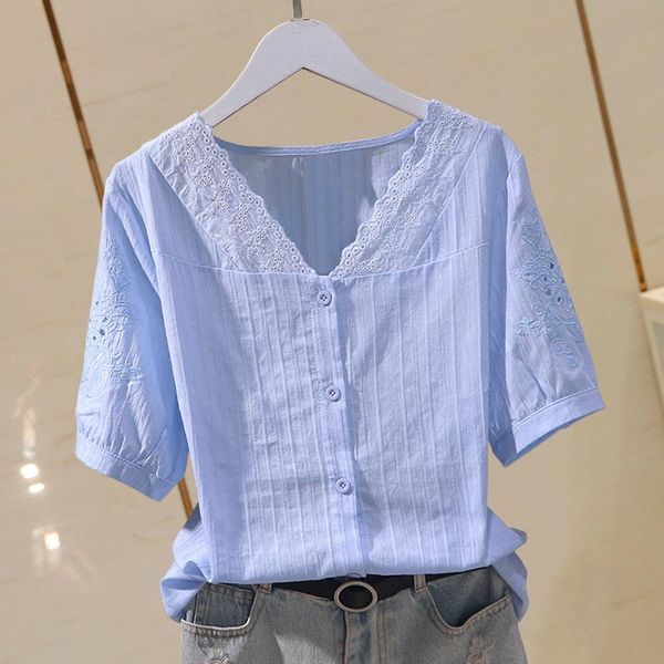 women's blouses & shirts cotton 100% lace solid women white summer design 2021 v-neck office lady elegant outwear blouse
women's blouses & shirts cotton 100% lace solid women white summer design 2021 v-neck office lady elegant outwear blouse