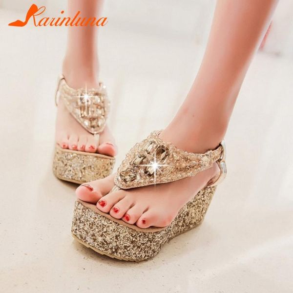 dress shoes karin arrivals 2021 plus size 47 platform summer woman sandals wedge high heels crystal bling women, Black
dress shoes karin arrivals 2021 plus size 47 platform summer woman sandals wedge high heels crystal bling women, Black