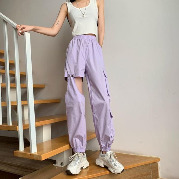 women's pants & capris spring fall hollow out pockets casual style ulzzang clothing loose harajuku cargo hip hop purple black, Black;white
women's pants & capris spring fall hollow out pockets casual style ulzzang clothing loose harajuku cargo hip hop purple black, Black;white