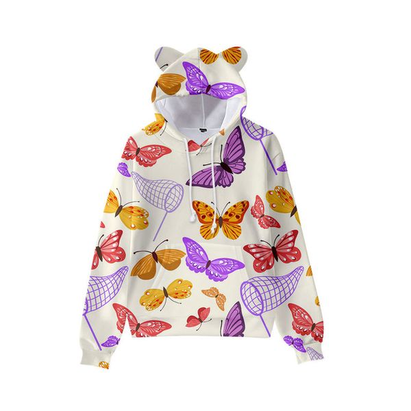purple butterfly cute boy girl clothes hooded 3d printing hooded sweater autumn early winter ears hooded pullover, Black
purple butterfly cute boy girl clothes hooded 3d printing hooded sweater autumn early winter ears hooded pullover, Black