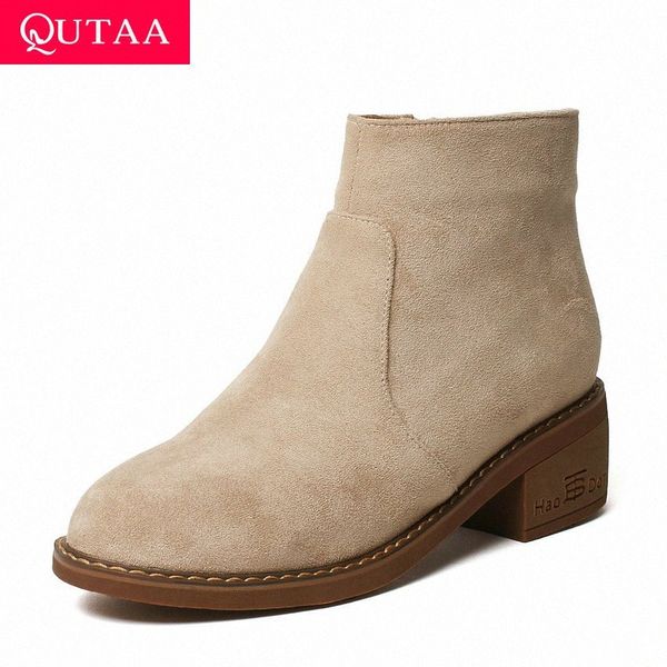 qutaa 2020 flock round toe zipper fashion ankle boots thick middle heel women boots autumn winter casual women shoes size 34 43 ankle y4ol#, Black
qutaa 2020 flock round toe zipper fashion ankle boots thick middle heel women boots autumn winter casual women shoes size 34 43 ankle y4ol#, Black