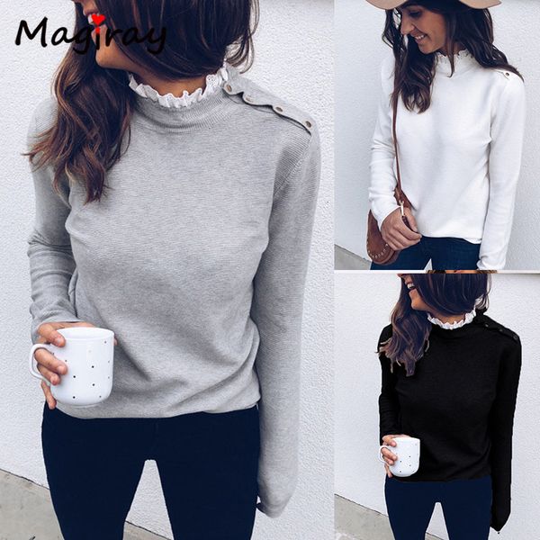 2021 new magiry kawaii lace trim button sweatshirt women turtleneck white korean elegant hoodes autumn winter harajuku ladies he8y, Black
2021 new magiry kawaii lace trim button sweatshirt women turtleneck white korean elegant hoodes autumn winter harajuku ladies he8y, Black
