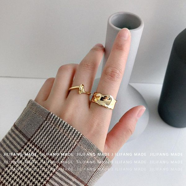 cluster rings korean open adjustable irregular round finger for women wedding ring jewelry valentine's day gift, Golden;silver
cluster rings korean open adjustable irregular round finger for women wedding ring jewelry valentine's day gift, Golden;silver
