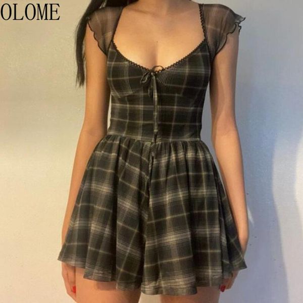 party dresses olome lattice pattern a-line short sleeve mini dress for womens clothes 2021 summer casual stretch comfortable lady streetwear, White;black
party dresses olome lattice pattern a-line short sleeve mini dress for womens clothes 2021 summer casual stretch comfortable lady streetwear, White;black