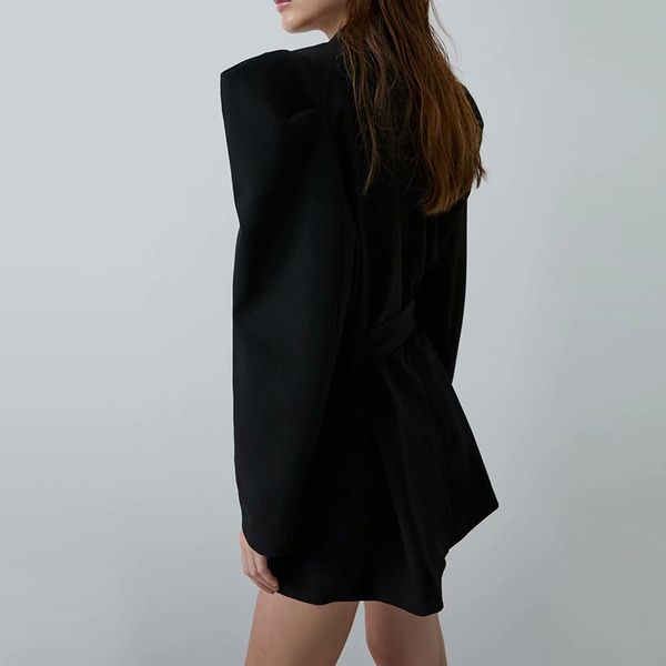 women autumn long sleeve blazers jackets vintage double breasted female sashes blazers casual office lady loose outwear, Black;gray
women autumn long sleeve blazers jackets vintage double breasted female sashes blazers casual office lady loose outwear, Black;gray
