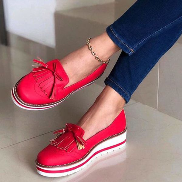 women tassel bowtie loafers woman slip on sneakers ladies soft pu leather sewing flat platform female shoes all seasons 2020 new, Black;white
women tassel bowtie loafers woman slip on sneakers ladies soft pu leather sewing flat platform female shoes all seasons 2020 new, Black;white