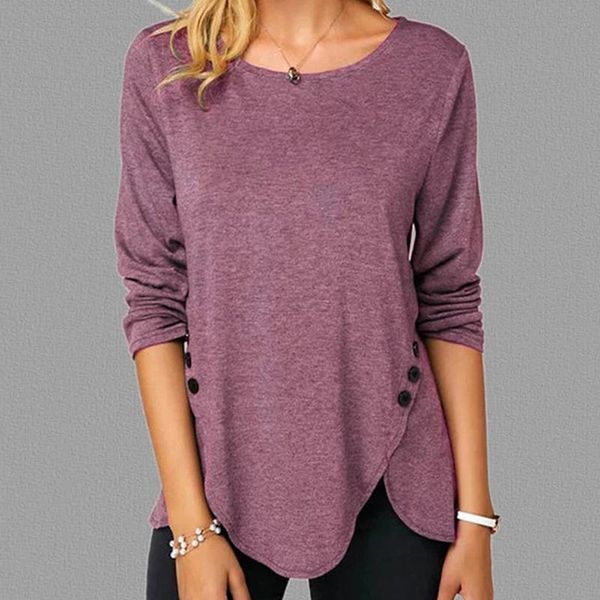 women's t-shirt basic t shirt women long sleeve tshirt female spring autumn ladies tee casual buttons bottoming plus size, White
women's t-shirt basic t shirt women long sleeve tshirt female spring autumn ladies tee casual buttons bottoming plus size, White