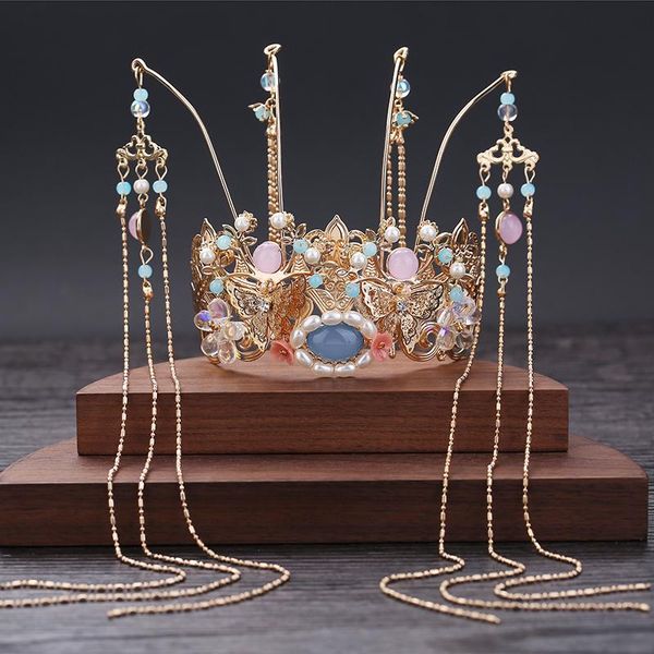 hair clips & barrettes ancient hanfu accessories crown tassel step shake chinese classical xiuhe clothing costume headdress, Golden;silver
hair clips & barrettes ancient hanfu accessories crown tassel step shake chinese classical xiuhe clothing costume headdress, Golden;silver