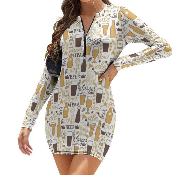 casual dresses beer dress long sleeve polyester female bodycon autumn wholesale comfortable printed one-piece, Black;gray
casual dresses beer dress long sleeve polyester female bodycon autumn wholesale comfortable printed one-piece, Black;gray