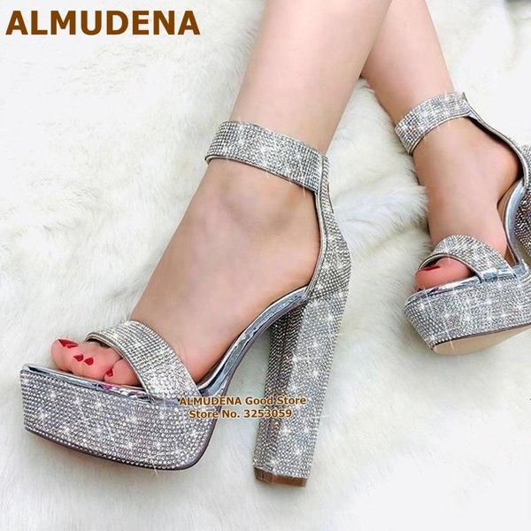 almudena women silvery crystal wedding shoes sky high chunky heels bling bling rhinestone party shoes platform banquet pumps, Black
almudena women silvery crystal wedding shoes sky high chunky heels bling bling rhinestone party shoes platform banquet pumps, Black