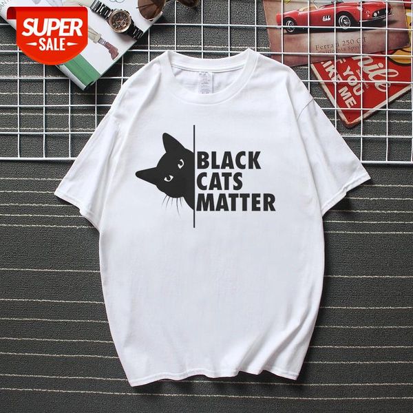 2020 New Summer Fashion Streetwear Black Cats Matter Men T Shirts Cool Men Funny T-shirt Tops 100% Cotton Unisex Tshirt #eT95, White;black
2020 New Summer Fashion Streetwear Black Cats Matter Men T Shirts Cool Men Funny T-shirt Tops 100% Cotton Unisex Tshirt #eT95, White;black