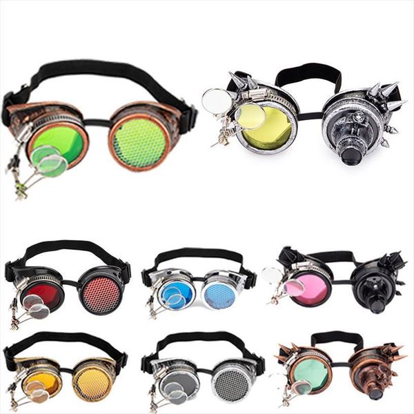 steampunk goggles cosplay vintage victorian rivet glasses welding gothic kaleidoscope colorful retro, White;black
steampunk goggles cosplay vintage victorian rivet glasses welding gothic kaleidoscope colorful retro, White;black