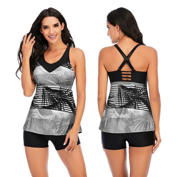 black printed women tankini set 2021 summer two pieces swimming suits large xxl female swimwear big beachwear plus bikini
black printed women tankini set 2021 summer two pieces swimming suits large xxl female swimwear big beachwear plus bikini
