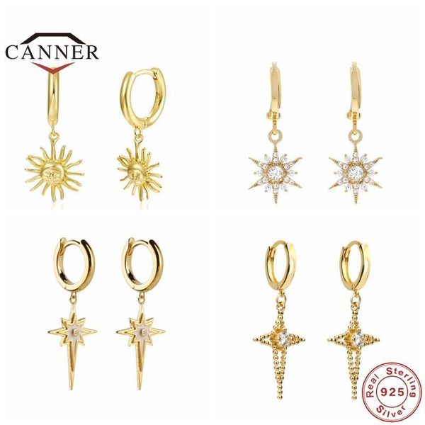 hoop & huggie canner 925 sterling silver cz zircon earrings for women round piercing earring jewelry kolczyki srebrne pendientes, Golden;silver
hoop & huggie canner 925 sterling silver cz zircon earrings for women round piercing earring jewelry kolczyki srebrne pendientes, Golden;silver
