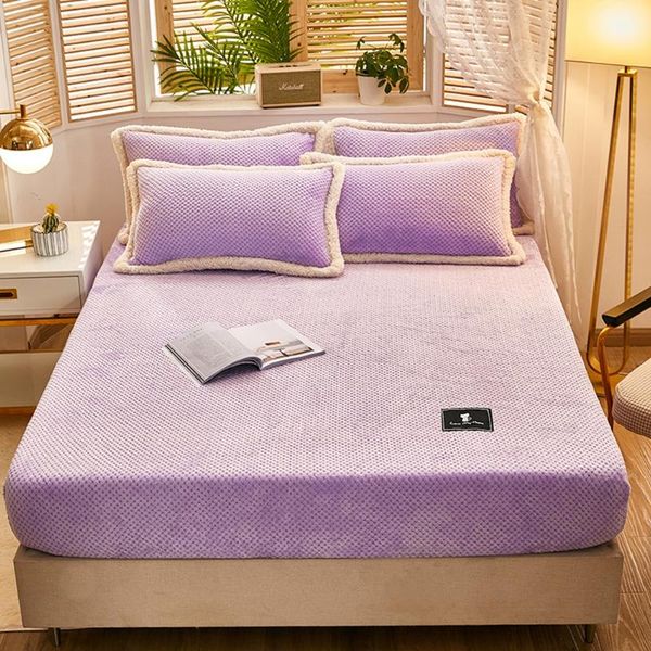 sheets & sets pink solid color flannel bed winter warm plush fitted sheet soft mink cashmere linen mattress cover elastic bedspread
sheets & sets pink solid color flannel bed winter warm plush fitted sheet soft mink cashmere linen mattress cover elastic bedspread