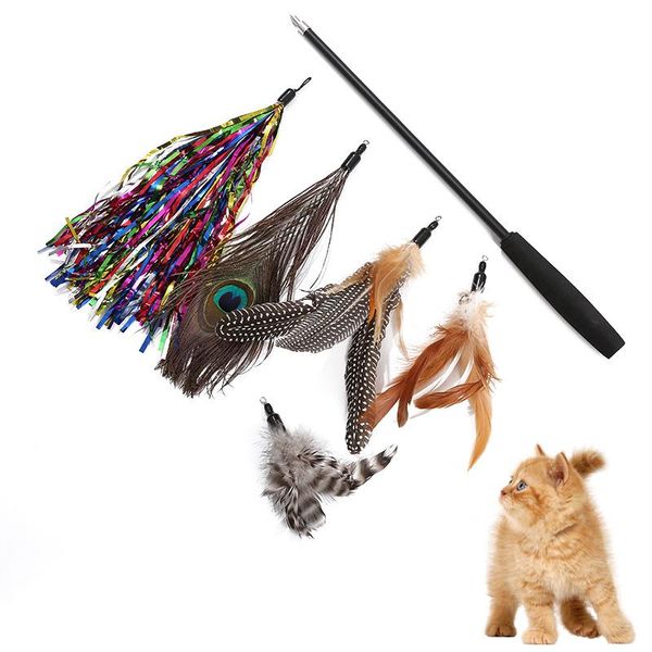 cat toys 6pcs/set replacement feather toy set retractable funny stick fishing rod kitten interactive for pet supplies
cat toys 6pcs/set replacement feather toy set retractable funny stick fishing rod kitten interactive for pet supplies