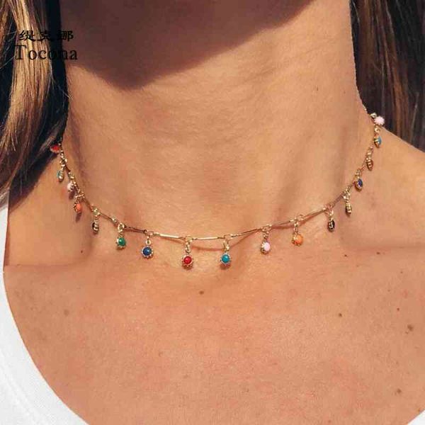 necklaces pendants tocona bohemian gold necklace for women charming colorful stone chain chockers handmade party jewelry wholesale collares, Silver
necklaces pendants tocona bohemian gold necklace for women charming colorful stone chain chockers handmade party jewelry wholesale collares, Silver