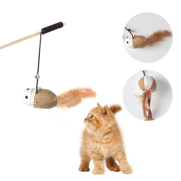 cat toys kitten interactive mouse ball feather wooden elastic rope stick training toy for scratching tease
cat toys kitten interactive mouse ball feather wooden elastic rope stick training toy for scratching tease