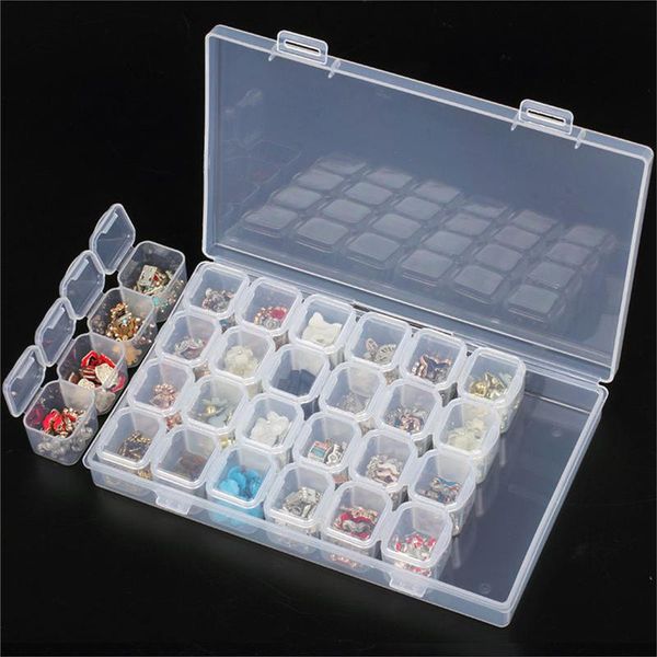 storage boxes & bins 28 grids transparent plastic box jewelry tool necklace beads pills nail art tip case organizer for diamond painting
storage boxes & bins 28 grids transparent plastic box jewelry tool necklace beads pills nail art tip case organizer for diamond painting