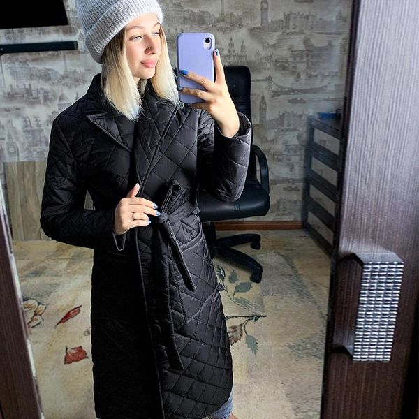 women's jackets jacket 's for women 2021 long winter coat rhombus pattern casual sashes parkas deep pockets tailored collar female, Black;brown
women's jackets jacket 's for women 2021 long winter coat rhombus pattern casual sashes parkas deep pockets tailored collar female, Black;brown