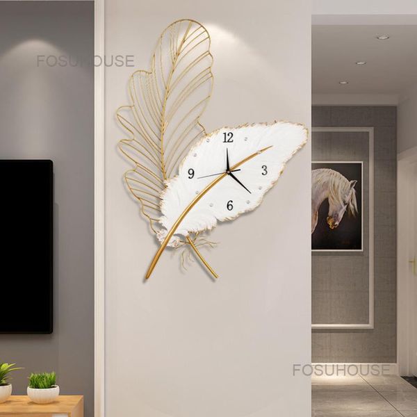 wall clocks feather light luxury living room simple modern hanging decoration fashion clock home decorative
wall clocks feather light luxury living room simple modern hanging decoration fashion clock home decorative