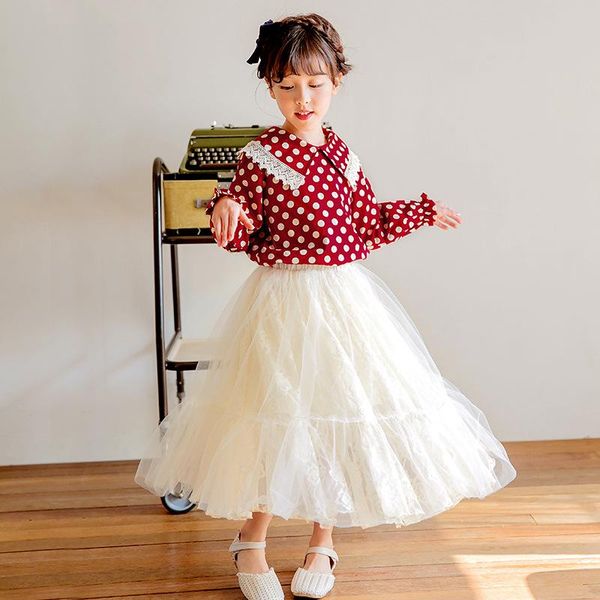 shirts 2021 girls long sleeve for blouse cotton teenage school girl princess casual dot shirt children clothes, White;black
shirts 2021 girls long sleeve for blouse cotton teenage school girl princess casual dot shirt children clothes, White;black