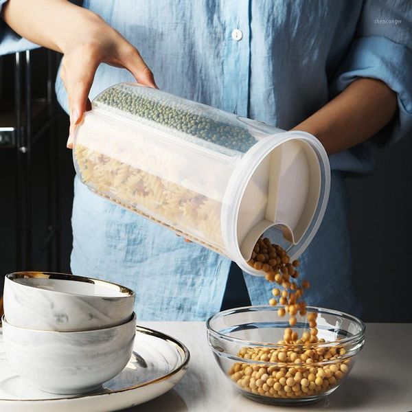 kitchen storage box cereal dispenser rotating dry container for rice flour grain bottle
kitchen storage box cereal dispenser rotating dry container for rice flour grain bottle