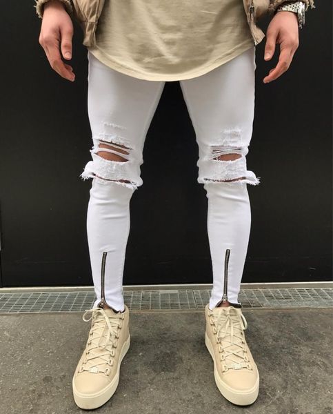 men's jeans padegao distressed pencil slim white skinny men zipper decor moto&biker hole rippled mens, Blue
men's jeans padegao distressed pencil slim white skinny men zipper decor moto&biker hole rippled mens, Blue