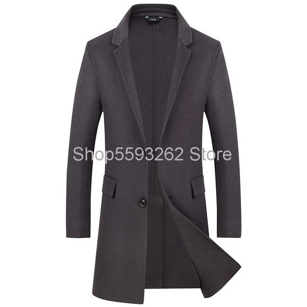 men's wool & blends double-sided woolen coat handmade slim long men, Black
men's wool & blends double-sided woolen coat handmade slim long men, Black
