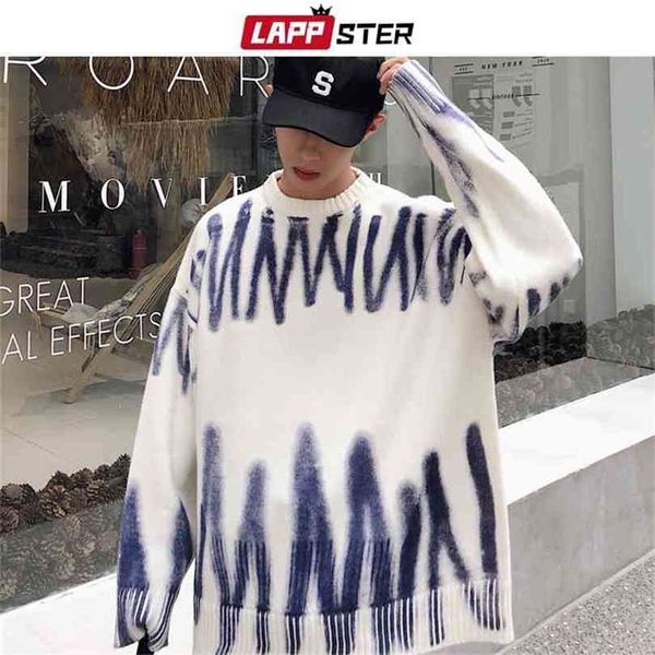 lappster men korean fashions sweaters pullovers mens streetwear oversized knitted sweater autumn 210918, White;black
lappster men korean fashions sweaters pullovers mens streetwear oversized knitted sweater autumn 210918, White;black