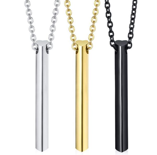 pendant necklaces stainless steel heart 3d bar necklace for mens women cool vertical cuboid stick simple fashion chain 2mm 24 inch, Silver
pendant necklaces stainless steel heart 3d bar necklace for mens women cool vertical cuboid stick simple fashion chain 2mm 24 inch, Silver