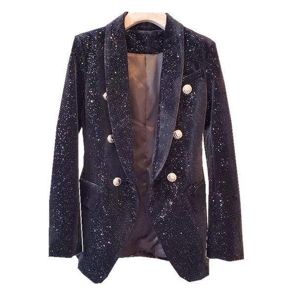 women's suits & blazers chic bling stars sequins v-neck elegant woman velvet blaers lady slim suit coat spring autumn 2021, White;black
women's suits & blazers chic bling stars sequins v-neck elegant woman velvet blaers lady slim suit coat spring autumn 2021, White;black