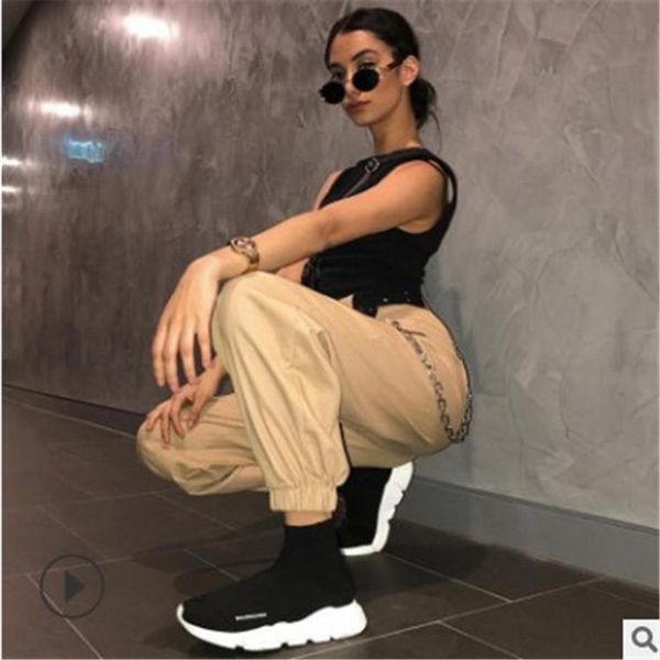 women's pants & capris fashionable solid color wide leg harem cool casual ankle-length women girl streetwear with zippers, Black;white
women's pants & capris fashionable solid color wide leg harem cool casual ankle-length women girl streetwear with zippers, Black;white