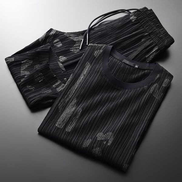 men's tracksuits 21c summer mens sets (t-shirts+pants) luxury printed short sleeve man plus size 4xl wrinkles fashion slim fit men, Gray
men's tracksuits 21c summer mens sets (t-shirts+pants) luxury printed short sleeve man plus size 4xl wrinkles fashion slim fit men, Gray