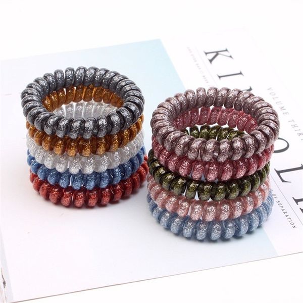 2021 colorful girls women rubber coil hair ties spiral shape hair ring bands ponytail holders accessories 33c3, Slivery;white
2021 colorful girls women rubber coil hair ties spiral shape hair ring bands ponytail holders accessories 33c3, Slivery;white
