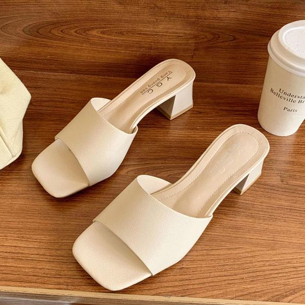 slippers 2021 summer women slipper square low heel ladies sandal shoes slip on peep toe mules casual slides female flip flop, Black
slippers 2021 summer women slipper square low heel ladies sandal shoes slip on peep toe mules casual slides female flip flop, Black