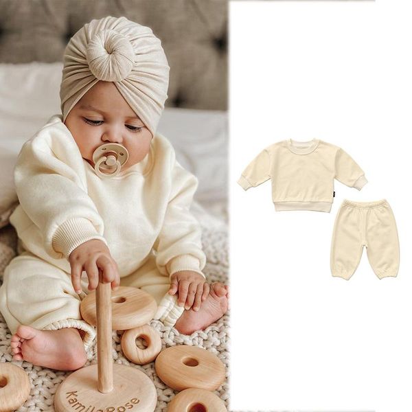 clothing sets kids children solid color plaid long sleeve suits for baby girl clothes set, White
clothing sets kids children solid color plaid long sleeve suits for baby girl clothes set, White