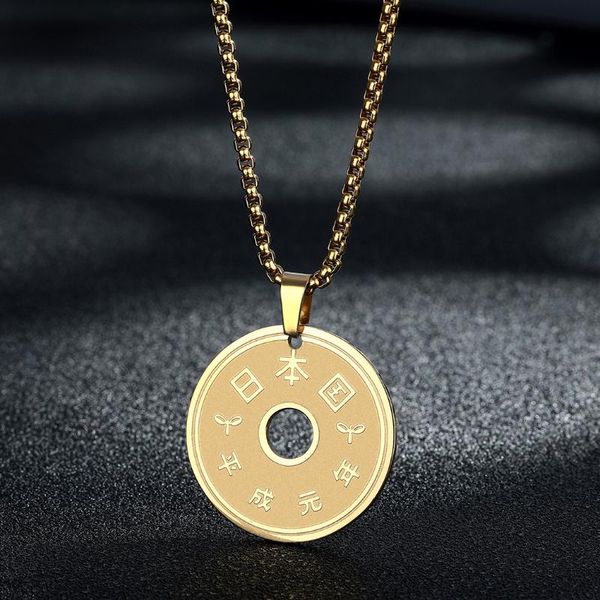 pendant necklaces chengxun lucky japanese coin necklace for men womens stainless steel vintage 5 yen charm box chain good luck jewelry gift, Silver
pendant necklaces chengxun lucky japanese coin necklace for men womens stainless steel vintage 5 yen charm box chain good luck jewelry gift, Silver