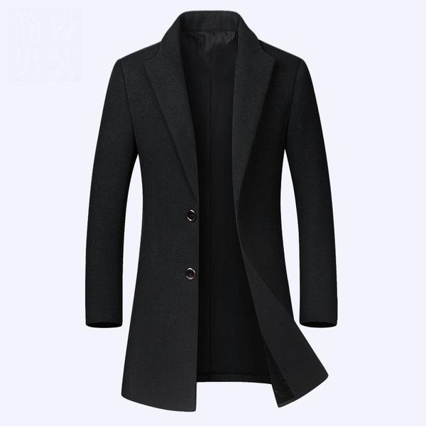 men's wool & blends 2021 long slim fit kislik mont erkek good quality classical veste en laine, Black
men's wool & blends 2021 long slim fit kislik mont erkek good quality classical veste en laine, Black