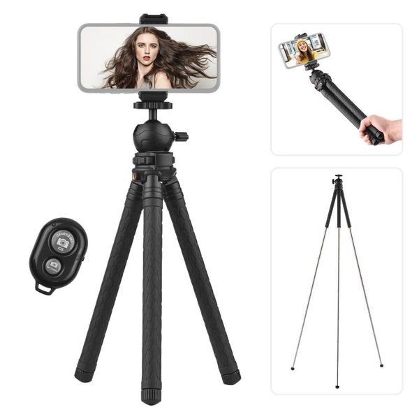 tripods extendable desktripod stand 108cm/42.5" max. height with phone holder wireless remote shutter for vlog selfie live streaming
tripods extendable desktripod stand 108cm/42.5" max. height with phone holder wireless remote shutter for vlog selfie live streaming